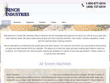 Tablet Screenshot of benchindustries.com